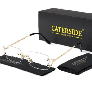 Rectangular Rimless Sun Glasses for Men and Women 27 S5bd6bd1ecb104c91a476ff45bde504faI