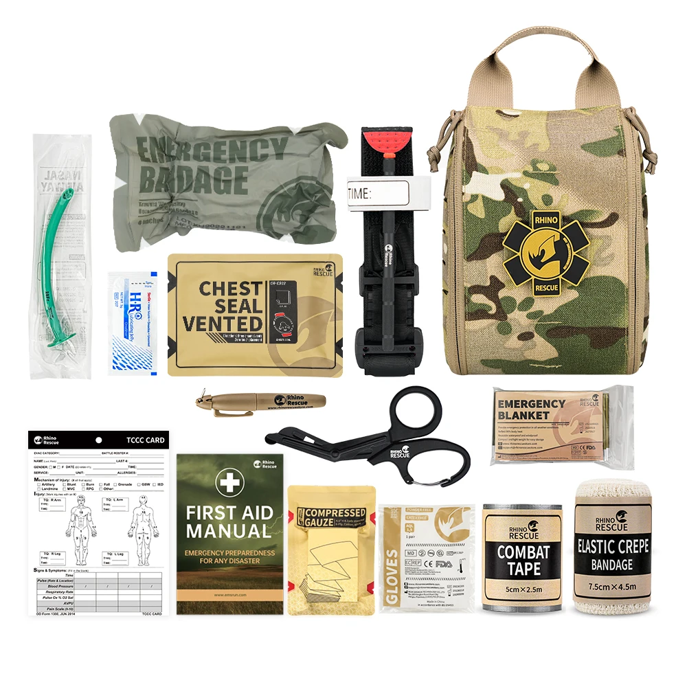 Rhino Rescue Tactical First Aid Kit with Aluminum Tourniquet 10 Rhino Rescue Tactical First Aid Kit with Aluminum Tourniquet - Image 10