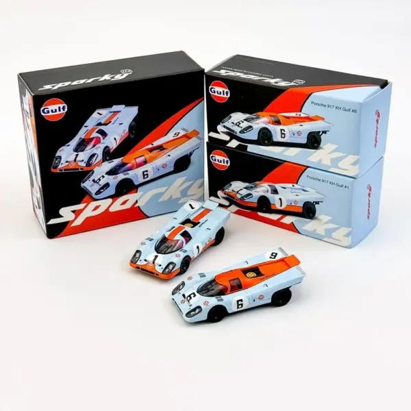 Sparky X Tiny 1:64 Porsche Racing Car Set - Image 8