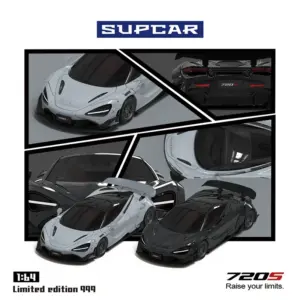 Supcar 1:64 Mclaren 720s Alloy Diecast Model 9 S5c7e0e9eb76f4f02bda305e0655c6269v