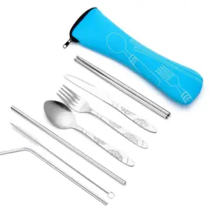 Stainless Steel Portable Tableware Set 7PCS 16 S5c8af9c6483c4289b2ae0a9a250da274d