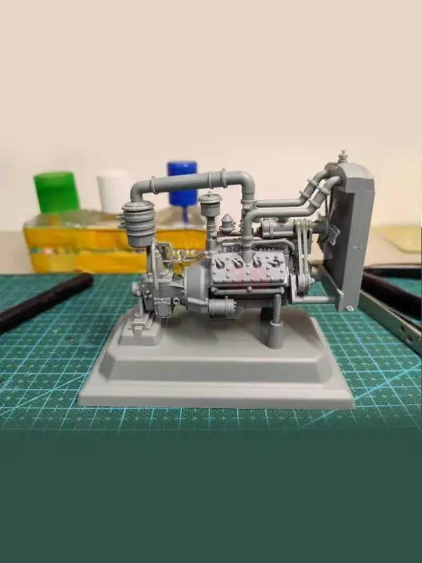 Gecko Model Assembly Kit 1/16 Ford V8 Engine - Image 6