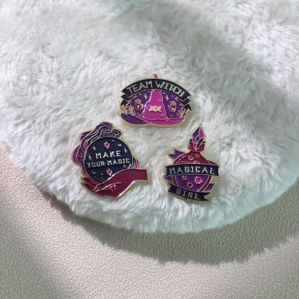 Magical Spells Book Witch Enamel Pins - Image 5