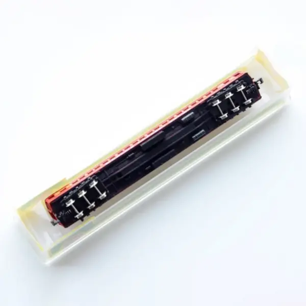 Red Six-Axle N Scale Bus Model for Collection - Image 5