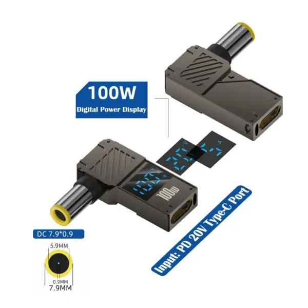 USB-C to DC Converter 100W with Display - Image 8