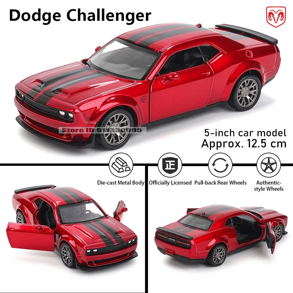 MSZ Dodge Challenger 5-inch Alloy Car Model 14 MSZ Dodge Challenger 5-inch Alloy Car Model - Image 14