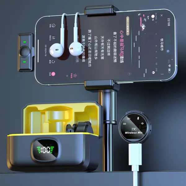 Wireless Lavalier Microphone for Smartphone and Camera - Image 3
