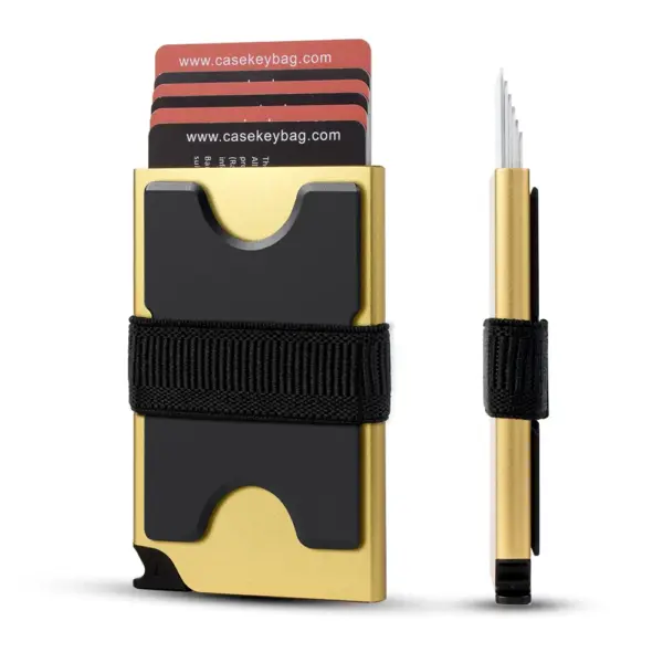 Minimalist RFID Blocking Metal Popup Wallet - Image 8