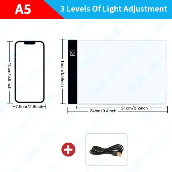 A3/A4/A5 Dimming LED Drawing Copy Pad Board - Image 10