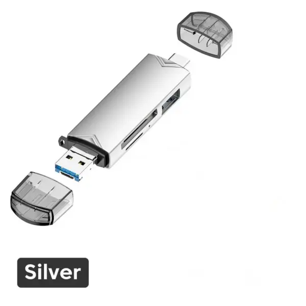 6-in-1 USB 3.0 Type-C Card Reader Adapter - Image 7