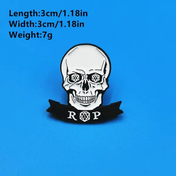 Dungeon Dice D20 Anime Brooch Pin Accessories - Image 5