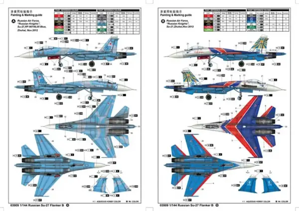 Russian Su-27 Flanker B Scale Model Kit 1/144 - Image 4