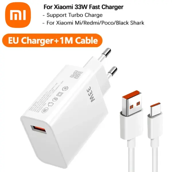 Xiaomi 33W USB Fast Charger with Type C Cable - Image 7