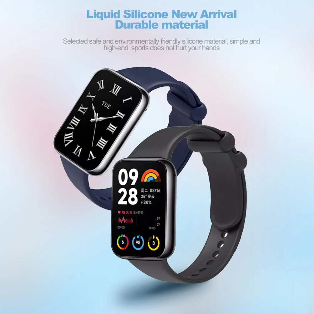 Silicone Watch Band for Redmi Watch 4 and Mi Band 8 Pro 5 Silicone Watch Band for Redmi Watch 4 and Mi Band 8 Pro - Image 5