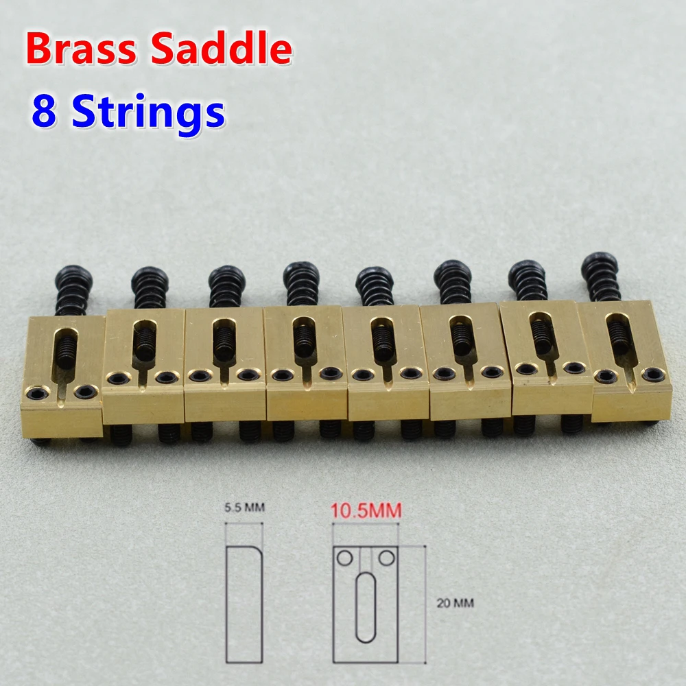 Electric Guitar Bridge Saddles Set 10.5MM/10.8MM 8 Electric Guitar Bridge Saddles Set 10.5MM/10.8MM - Image 8
