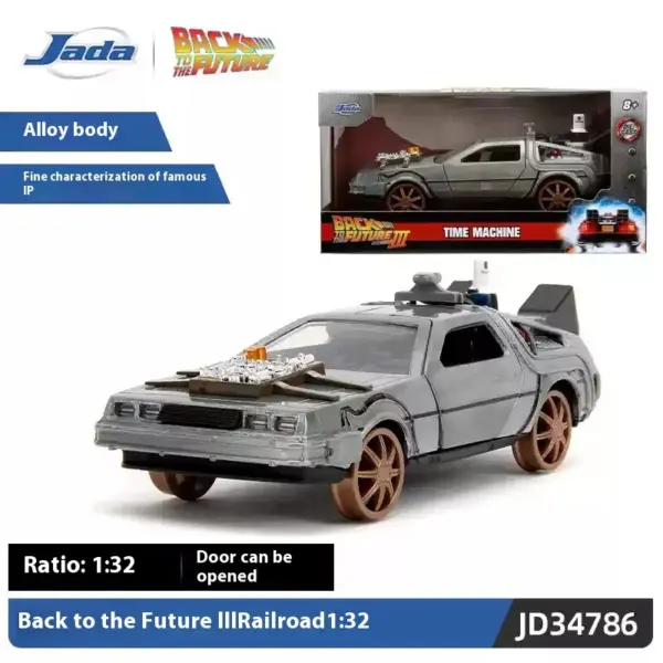 Back to the Future DeLorean Diecast Model - Image 9