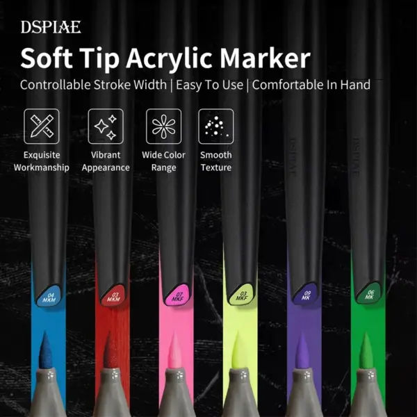 Water-Based Soft Head Markers MK/MKM/MKF Series - Image 2