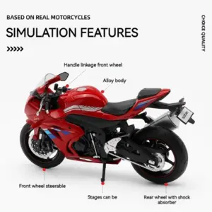 CCA 1:12 Suzuki GSX-R1000 Motorcycle Model 12 S5f87a0d5c79e4568ae704c02b62018cbo 1