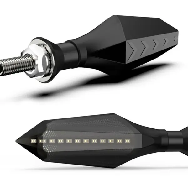 8mm Motorcycle LED Turn Signal with Sequential Flow - Image 5