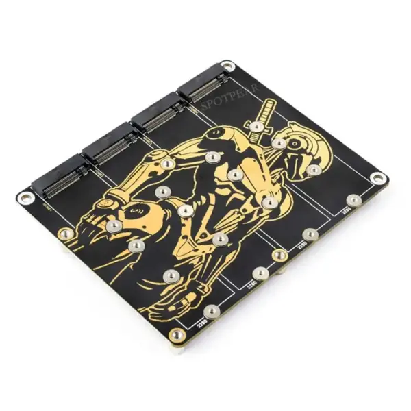 Raspberry Pi 5 PCIe to 4-CH NVMe Adapter Board - Image 6