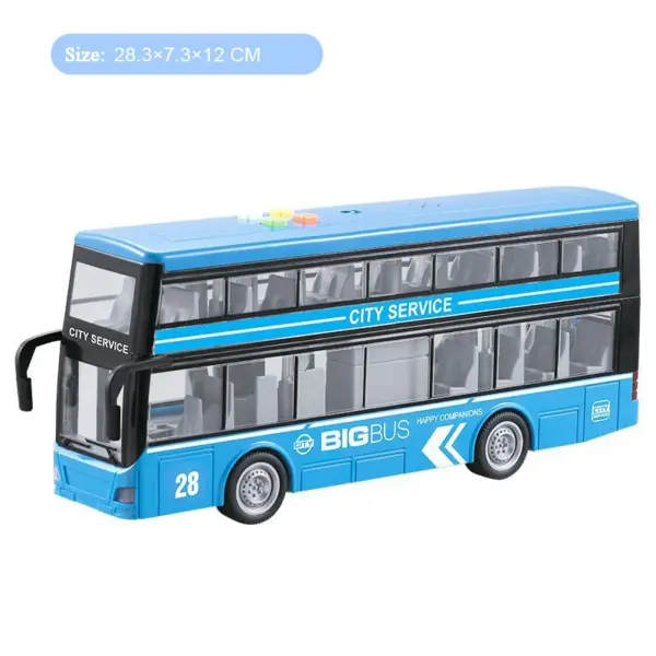 Large Inertia Double-Layer Sightseeing Bus Toy for Boys - Image 14