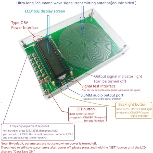 Schumann Waves 7.83Hz Resonance Generator with Adjustable Frequency - Image 2