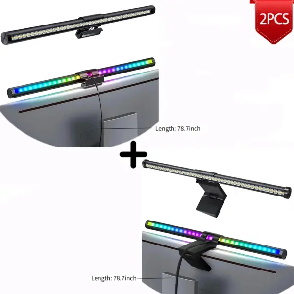 RGB LED Monitor Light Bar for Computer Setup - Image 8