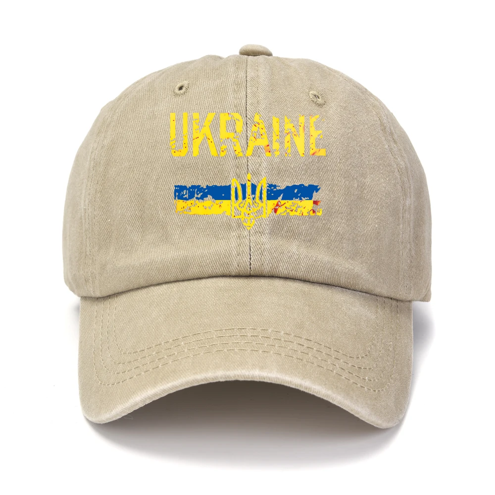 Ukraine Washed Cotton Retro Baseball Cap 3 Ukraine Washed Cotton Retro Baseball Cap - Image 3