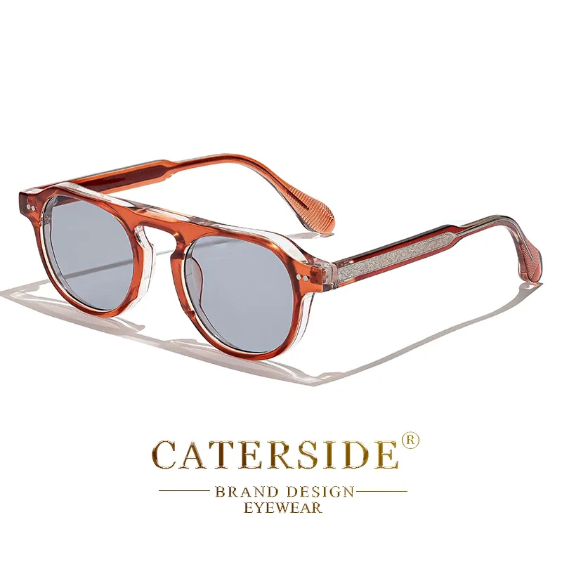 Vintage Round Punk Sunglasses Men Women UV400 13 Vintage Round Punk Sunglasses Men Women UV400 - Image 13