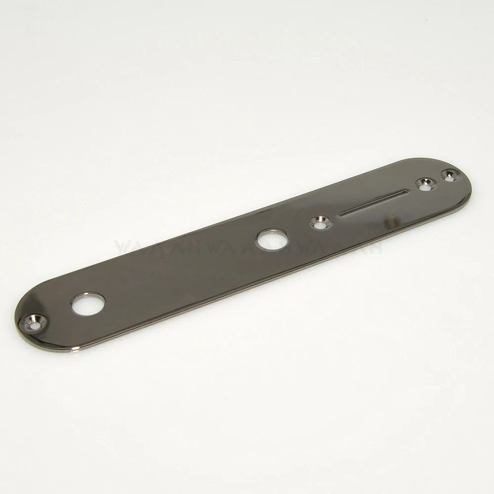 Nickel Chrome Control Plate for Tele Guitar 5 Nickel Chrome Control Plate for Tele Guitar - Image 5