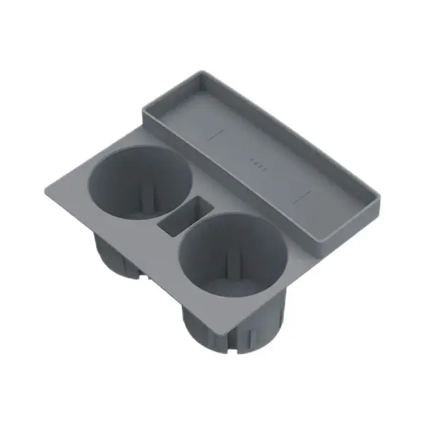Tesla Model 3 & Y Silicone Cup Holder Insert with Key Card Storage - Image 7
