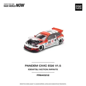 POP RACE Honda Civic EG6 1:64 Diecast Model 19 S62880d567fa34ae7bcc6a7f3d9936379S