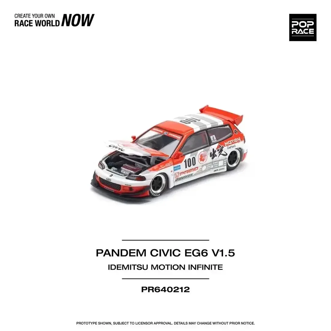 POP RACE Honda Civic EG6 1:64 Diecast Model 9 POP RACE Honda Civic EG6 1:64 Diecast Model - Image 9