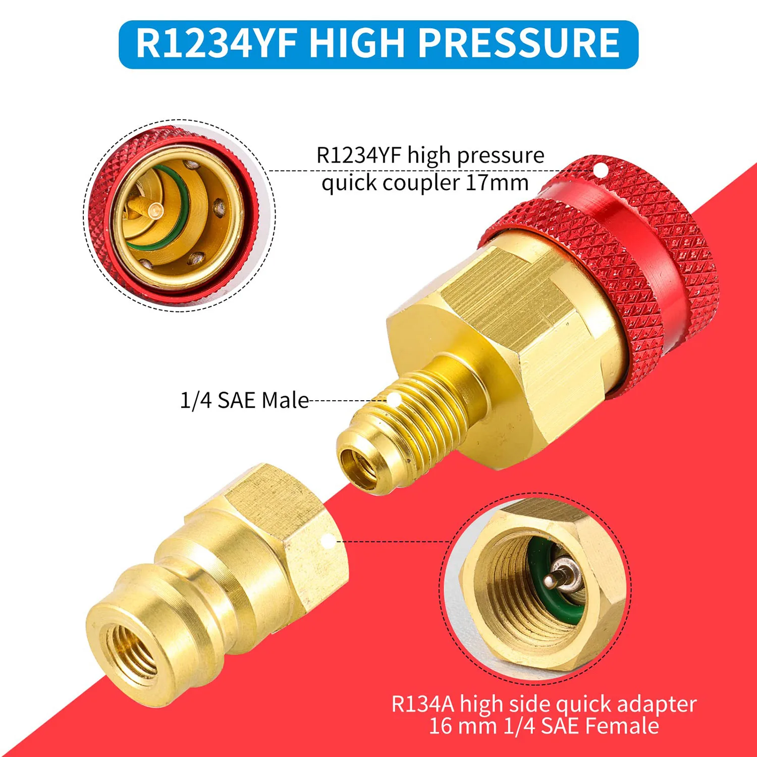 R1234YF to R134A Refrigerant Adapter Kit 4 R1234YF to R134A Refrigerant Adapter Kit - Image 4