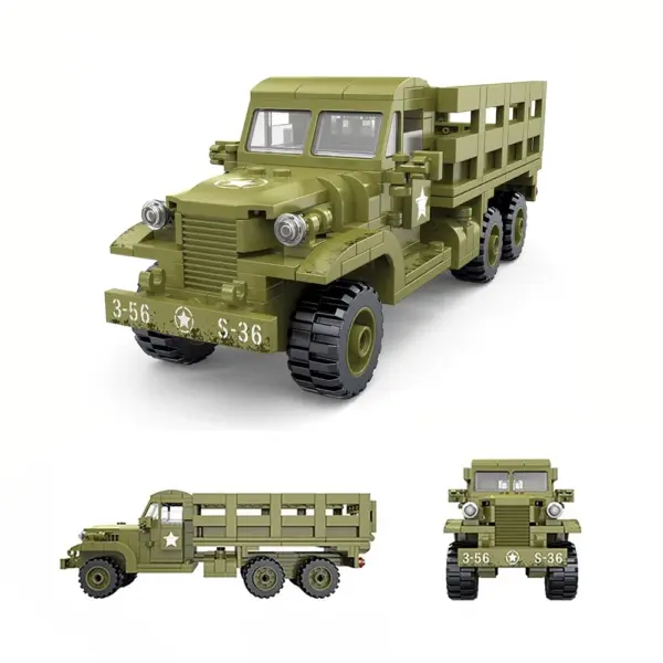 WWII M3A1 Half-Track Military Block Model - Image 5