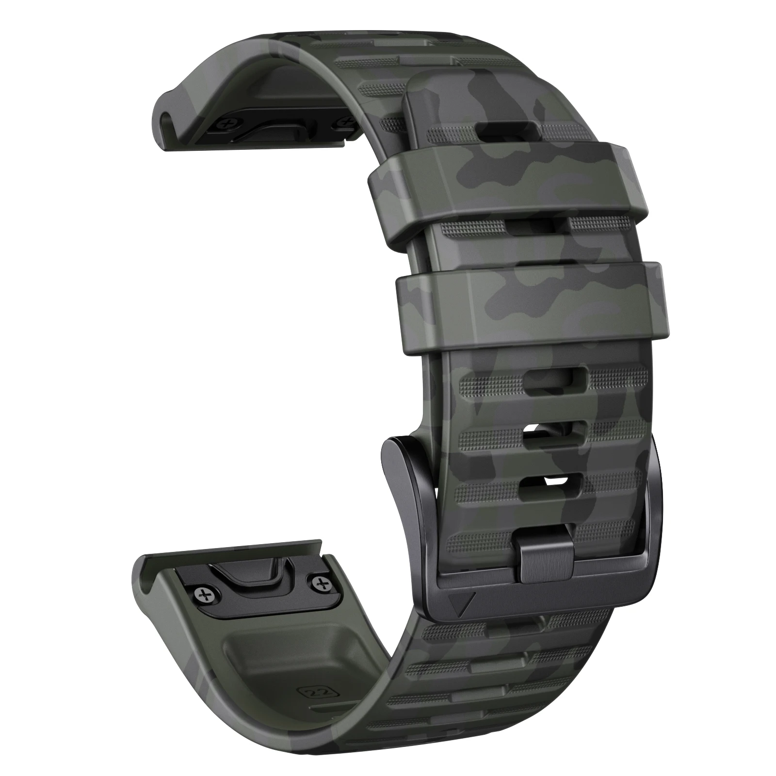 Sports Camouflage Silicone Strap for Garmin Fenix 7 7 Sports Camouflage Silicone Strap for Garmin Fenix 7 - Image 7