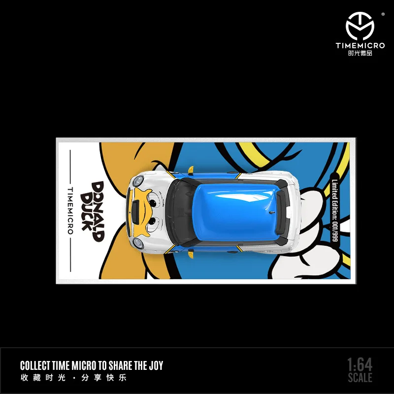 1:64 Mini Cooper Donald Duck Alloy Model 5 1:64 Mini Cooper Donald Duck Alloy Model - Image 5