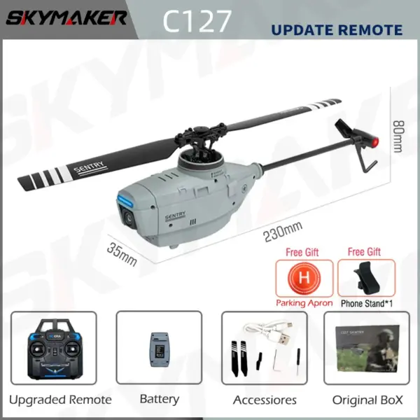 C127AI C127 C128 RC Helicopter with Camera - Image 9