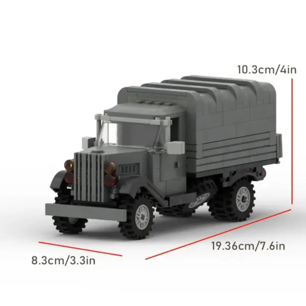 WW2 Military Truck Building Block Model - Image 10