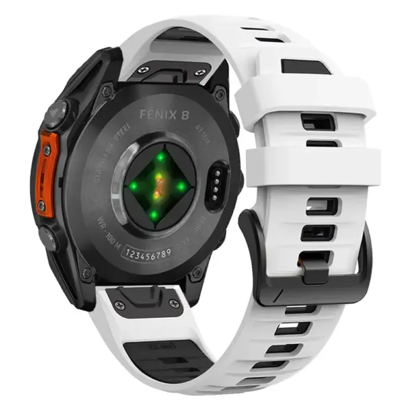 Two-Tone Silicone Strap for Garmin Fenix 8/7/Descent - Image 9