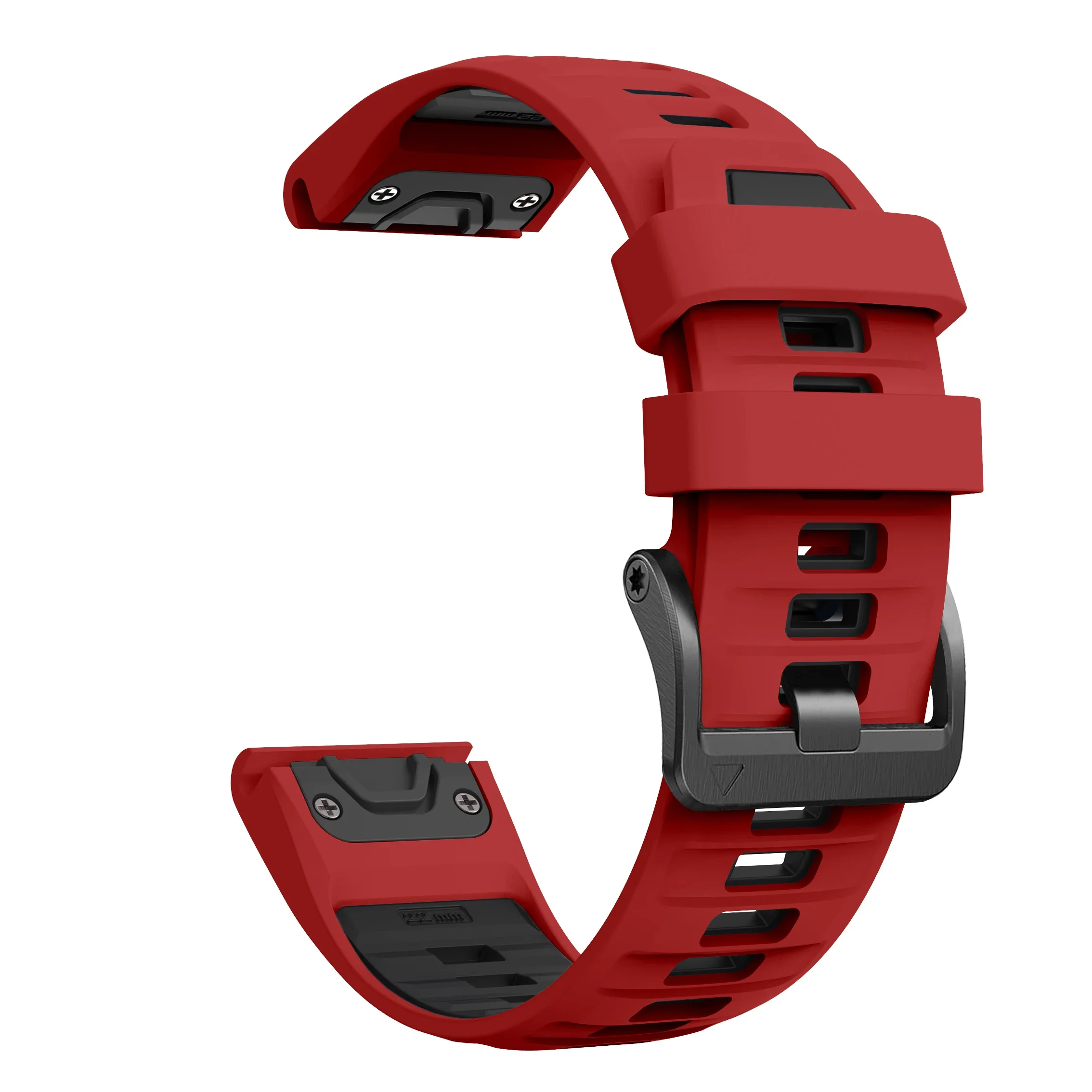 Silicone Strap with Steel Buckle for Garmin Fenix 12 Silicone Strap with Steel Buckle for Garmin Fenix - Image 12