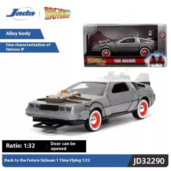 Back to the Future DeLorean Diecast Model - Image 7