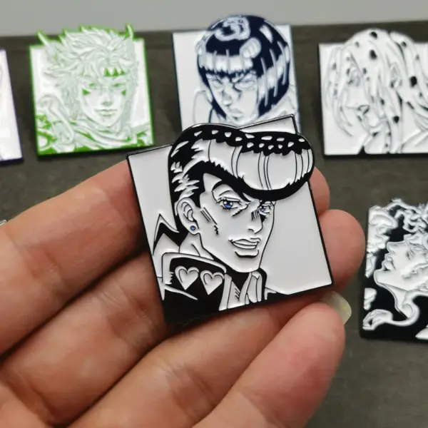 JoJos Bizarre Adventure Enamel Pin Badge for Fans - Image 4