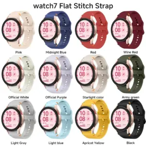 20mm Silicone Strap for Samsung Galaxy Watch Models 27 S673120c2c2954c959e394ab1b12cc8b9N 1