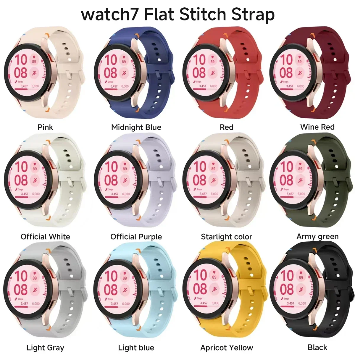 20mm Silicone Strap for Samsung Galaxy Watch Models 6 20mm Silicone Strap for Samsung Galaxy Watch Models - Image 6