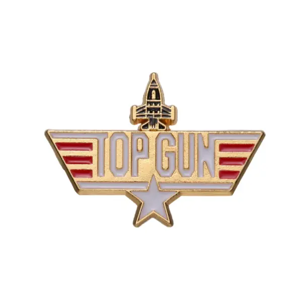 Navy Fighter Badge Top Gun Enamel Pin - Image 9