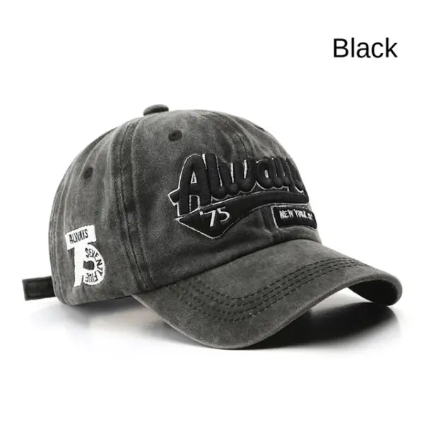 Summer Unisex Cotton Baseball Cap with Letter Embroidery - Image 10