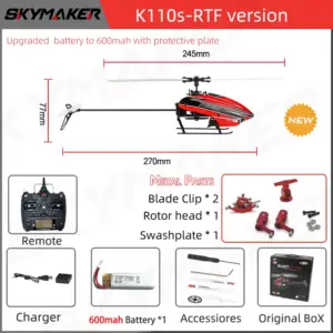 WLtoys XK K110s RC Helicopter 6CH Brushless Drone 25 S67a472ec6fa940d2a9dd17484e53d8456