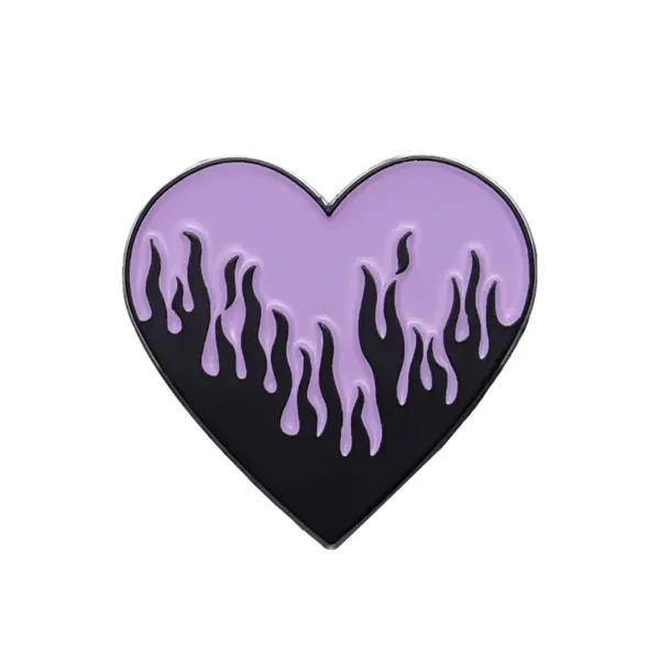 Heart Shape Ocean Wave Tears Brooch Piercing - Image 11