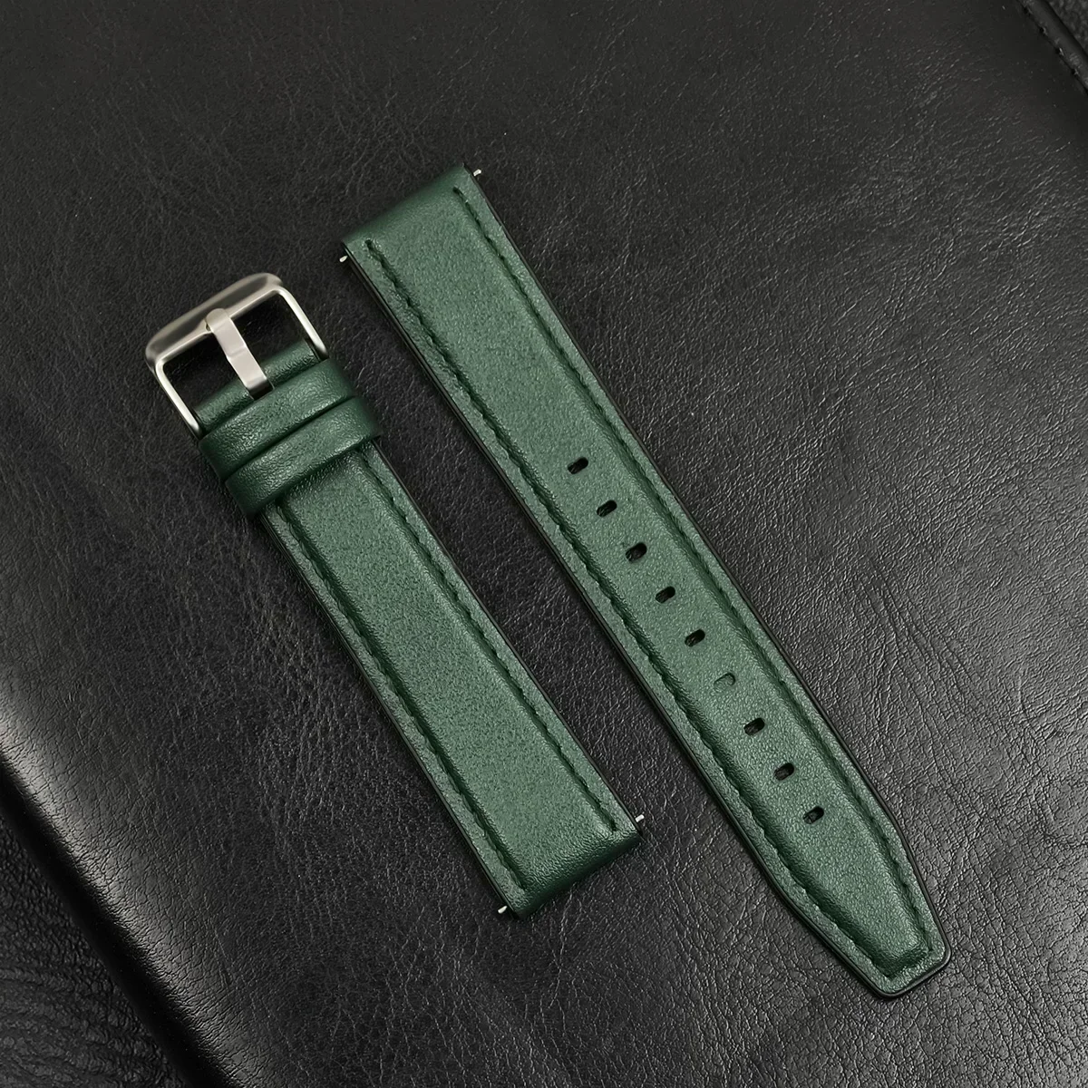 Silicone Leather Strap for Huawei Watch GT4 5Pro 8 Silicone Leather Strap for Huawei Watch GT4 5Pro - Image 8